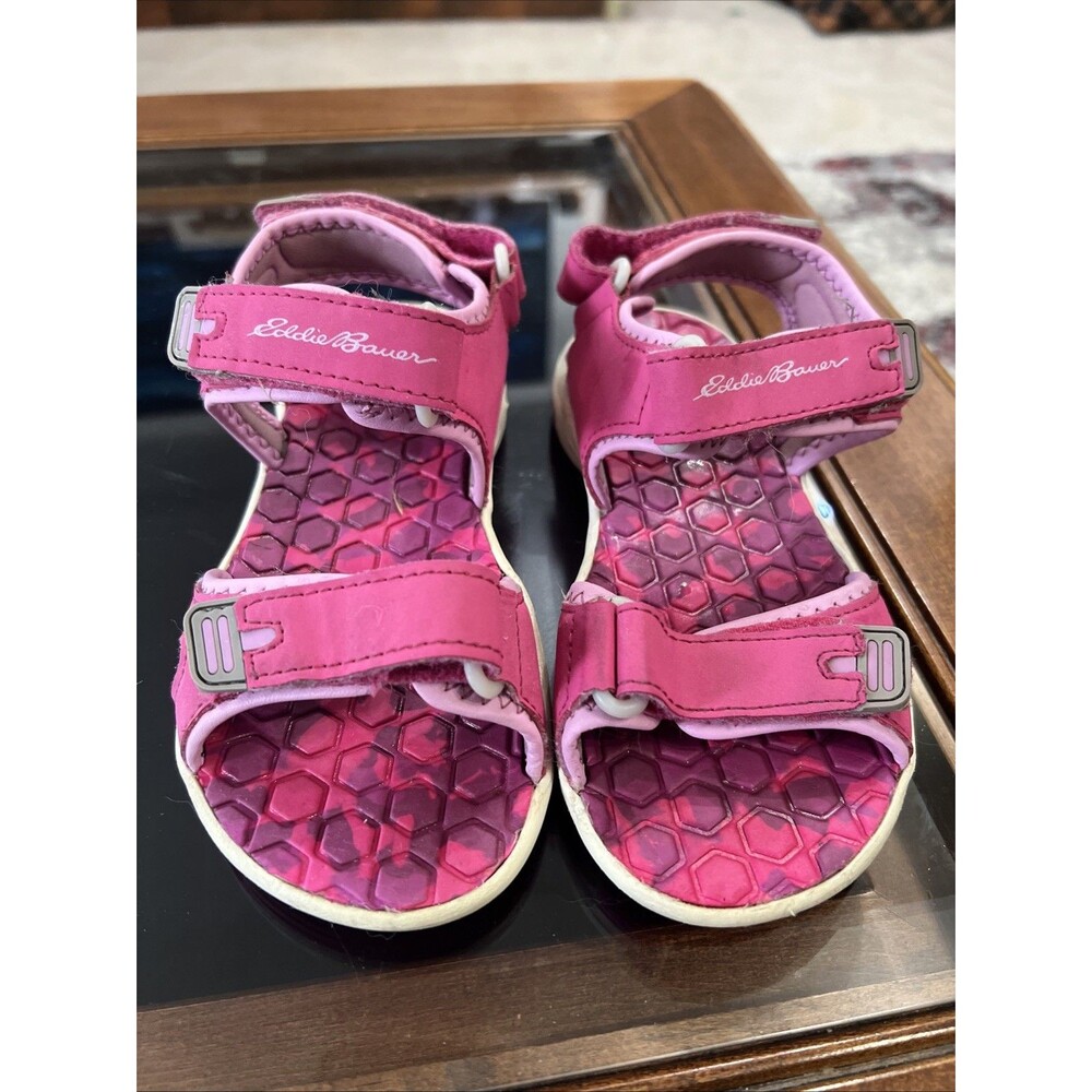 Youth/Girls Eddie Bauer Cascadia Hot Pink Adjustable Straps Sandals Size 13M - Picture 8 of 8